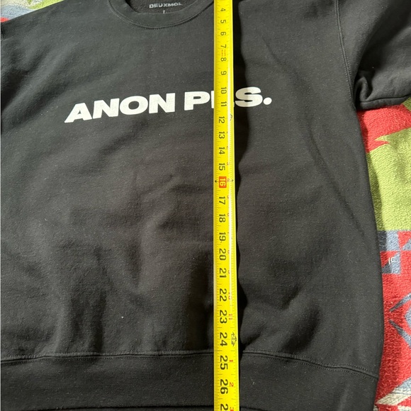 Deuxmoi “Anon Pls” Classic cult following crewneck size Large - Picture 7 of 7